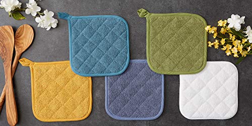 Basic Terry Collection Quilted 100% Cotton (Potholder (3 Piece) / Honey Gold)