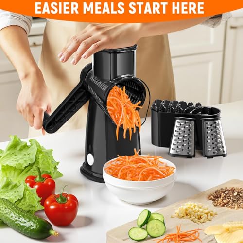 Rotary Cheese Grater Hand Crank (Black)