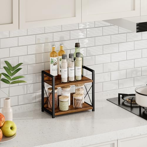 Countertop Shelf Organizer (Small / Brown)
