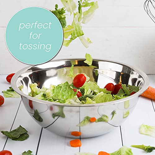 Stainless Steel Mixing Bowls Set (Silver)