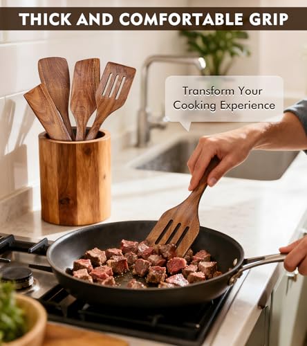 4Pcs Wooden Spatula for Cooking (4PC)
