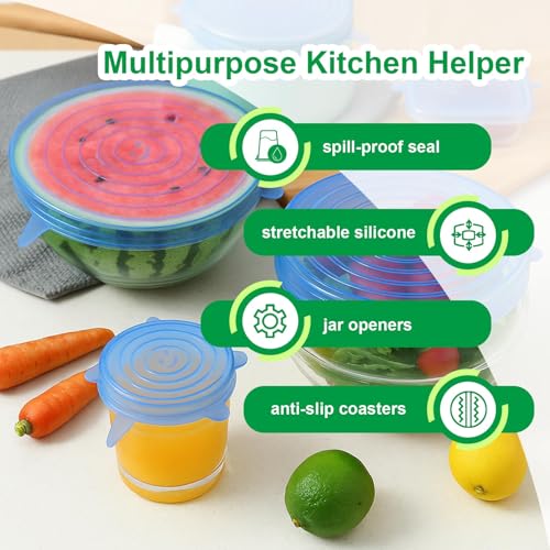 Silicone Stretch Lids (Blue)