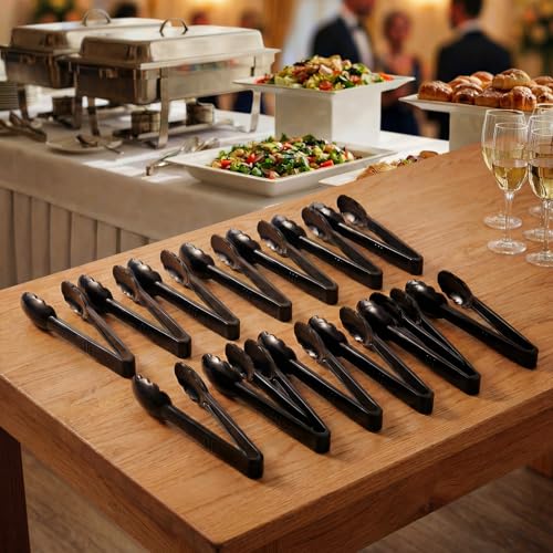 24 Pack Plastic Serving Tongs