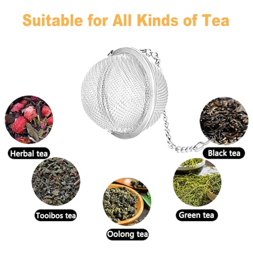 Set of 2 Tea Infuser for Loose Leaf Tea with Butterfly and Flower Charms (Butterfly & Flower)