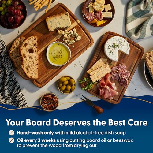 Sonder LA Doheny Duo Small Acacia Wood Cutting Board Set (Doheny | Acacia | Edge Grain)