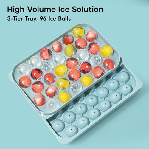Ice Cube Trays with Lid and Bin (0.8in/96 balls&box)