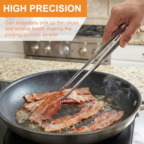 Stainless Steel Kitchen Tongs 2 Set