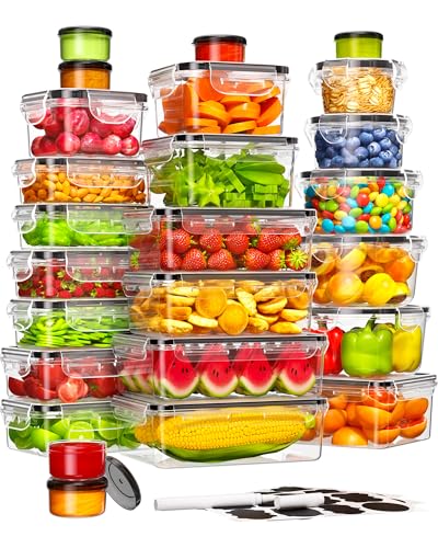 50 Piece Food Storage Containers with Lids (50 Piece)