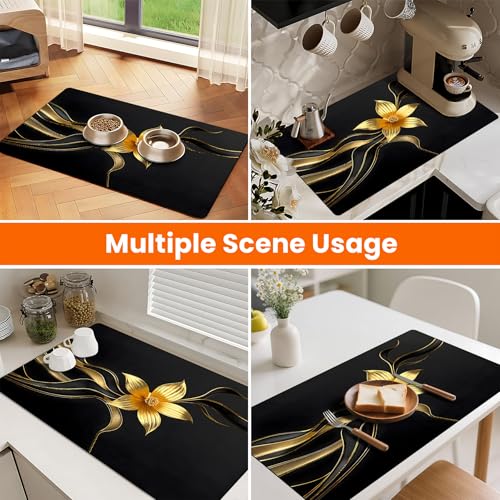 Coffee Mat 17"x32" (Flower / 1'5" x 2'8" (Rectangular))