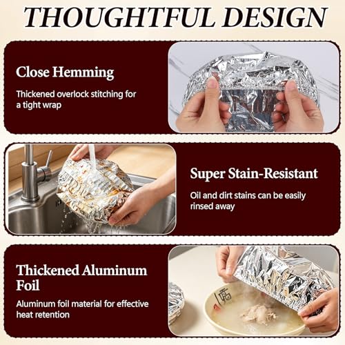 Reusable Aluminum Foil Food Cover