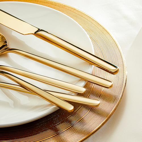 Gold Silverware Set (60 Piece / Gold)