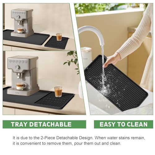 Silicone Coffee Mat 24"x16" (Black)