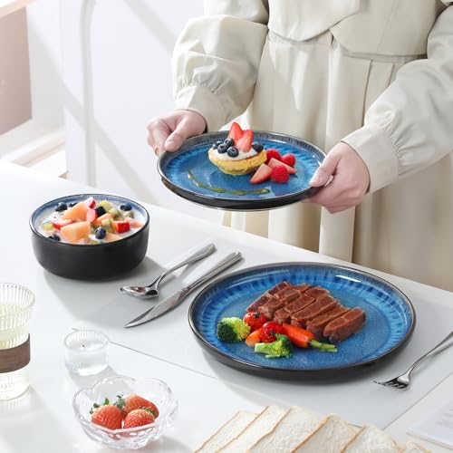 PLAYA Plates and Bowls Sets (Sky Blue / 18 Pcs (Service for 6))