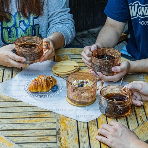 4pcs Coffee Cups (Amber)
