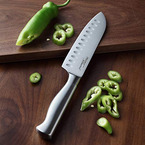 Knife Set w Block Kitchen Knife Set Built (14-Piece / Black)