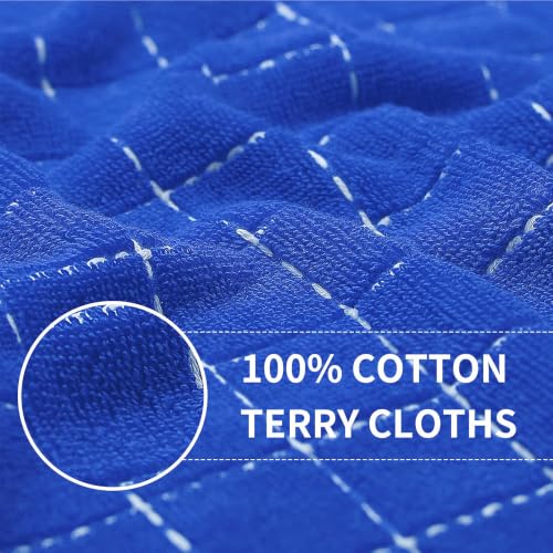 100% Cotton Terry Kitchen Towels (Blueberry / 20 X 28 - 4 Pack)