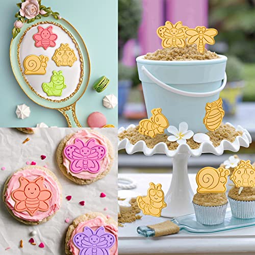 Insect Cookie Cutters Set (Insect Cookie Cutters With Plunger Stamps)