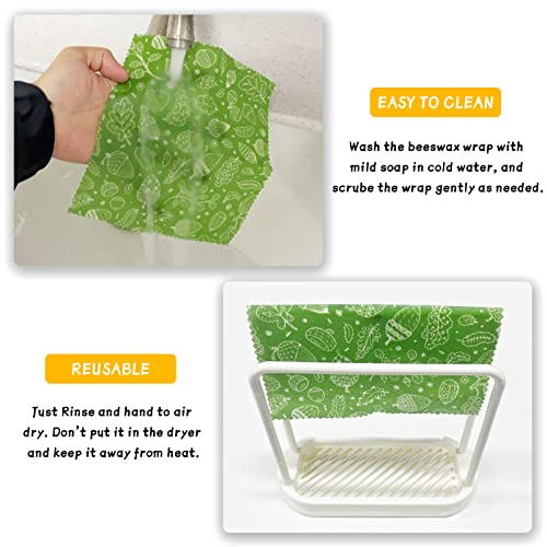 Organic Beeswax Wrap (9 Pack(1L | 3M | 5S PlantA))