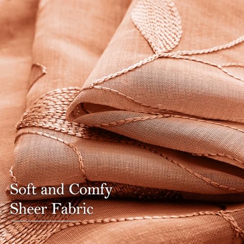Burnt Orange Kitchen Curtains (52"W x 45"L (Pack of 2) / Burnt Orange)