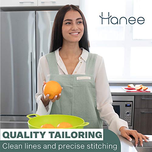 Cotton Aprons for Women (Light Green)