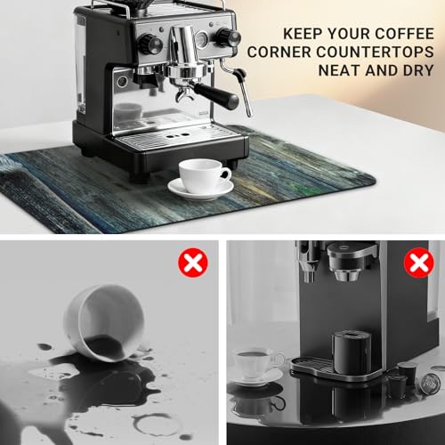Small Coffee Mat 19x12 Inch (Wood Grain Panel / 19" x 12")