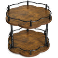 2 Tier Lazy Susan Spice Rack Organizer for Cabinet (Vintage)