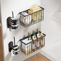 4 Pack Adhesive Cabinet Door Organizer (Black / 4 Pack)