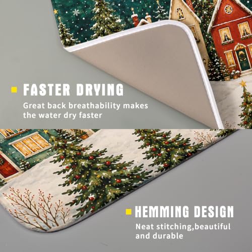 Christmas Dish Drying Mat (18" x 16")