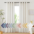 Linen Curtains 135 inches Length for Living Room (52"W x 135"L (Pack of 2) / Natural)