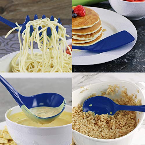 6 Piece Kitchen Utensil Holder for Kitchen Counter (Utensil Holder Set / Indigo)