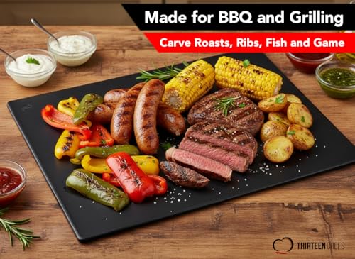 Extra Large 24 x 18 Black Cutting Board (24"L x 18"W / Black)