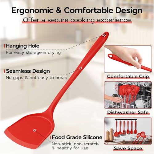 Cooking Utensils Set (Apple Red)