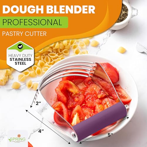 Large Dough Blender For Baking (Purple / 4" Large)