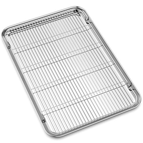 Large Set Baking Sheet and Cooling Rack Set (24 inch with Rack)
