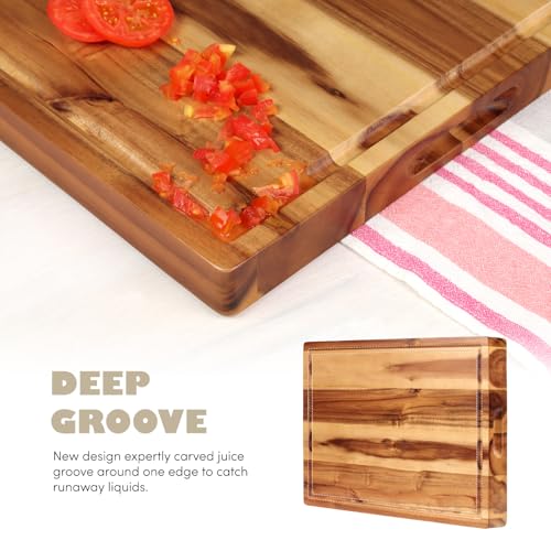 Acacia Wood Cutting Board (17"L x 13"W)