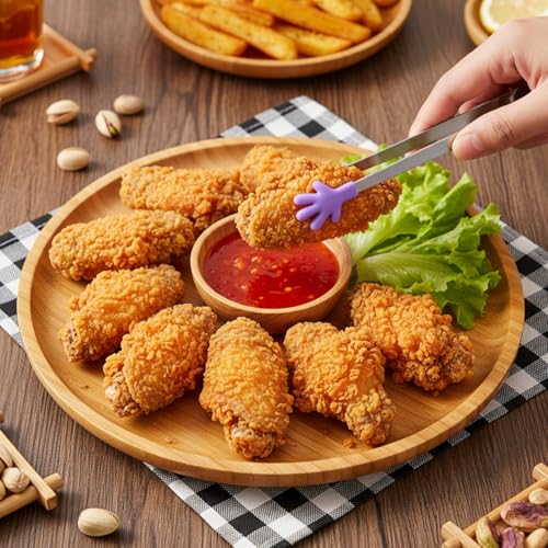 4 Pcs Silicone Mini Tongs