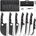 7PCS Butcher Knife Set for Meat Cutting (7 Knives Set)