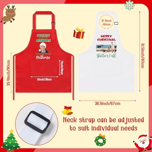 Christmas Matching Aprons for Couples (Christmas Holiday B)