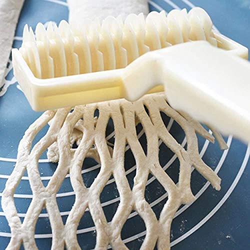 2Pcs Lattice Roller Cutter Pastry Cutter Roller DIY Baking Tool for Dought Cookie Pie Pizza Bread Pastry