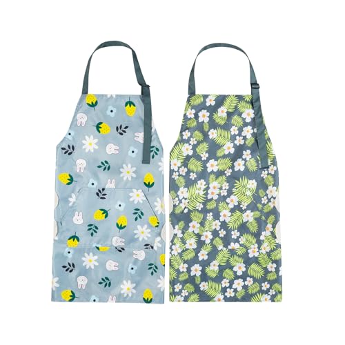 Apron for Women with Pockets & Hand Wipe (Style11)
