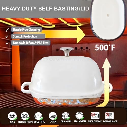 Cast Iron Bread Oven (White / 6QT)