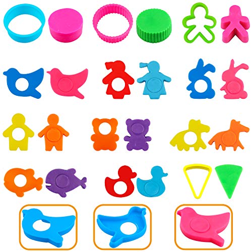 Plastic Dough Tools for Kids (Letter)