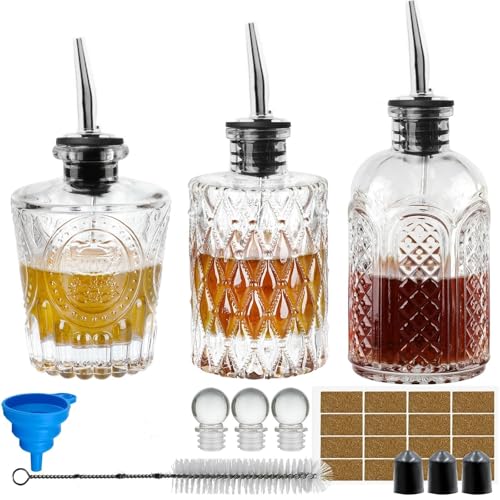 Syrup Bottle Set of 3 (Clear 3 pack)