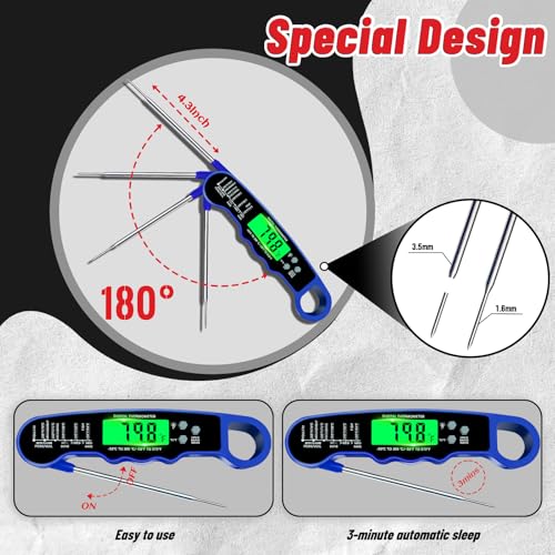 Meat Thermometer Digital (Blue)