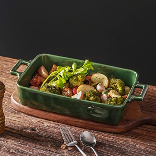 Ceramic Bakeware Set (Set of 3 / Green)