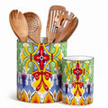 7.3"+5.5" Utensil Holder (Golden Bloom)