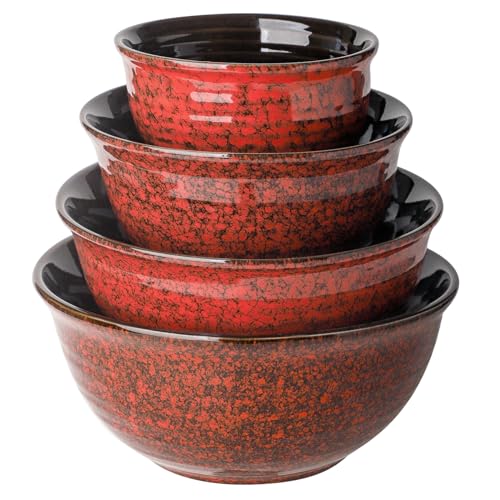 Mixing Bowls 2.1 (Red / 20+40+65+84 Ounce)
