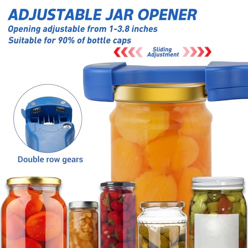 Jar Opener for Seniors with Arthritis (Blue)