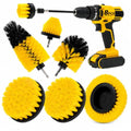 8 Pcs Drill Brush Attachment Set (Yellow)