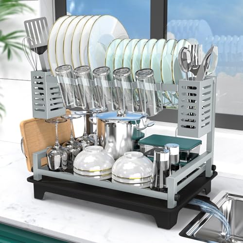 Dish Drying Rack (Gray)